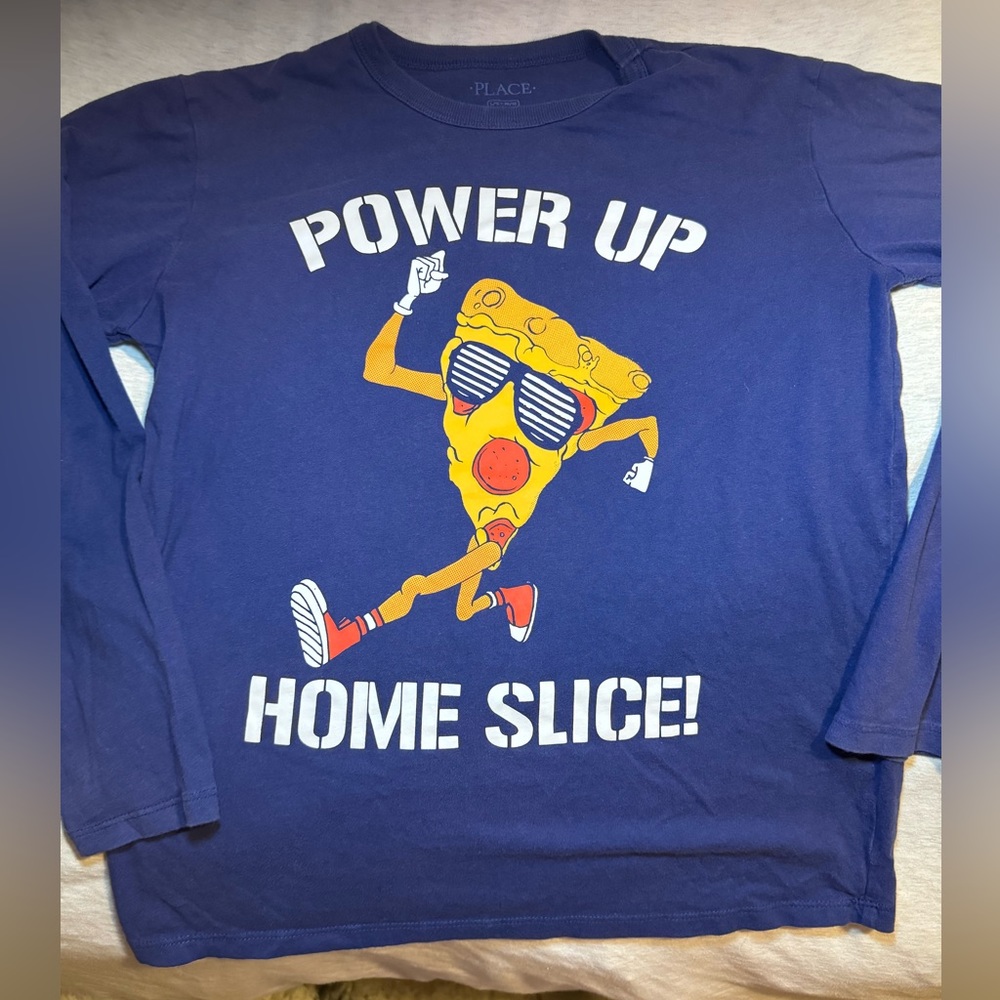 Power up home slice ! Kids long sleeve T-shirt